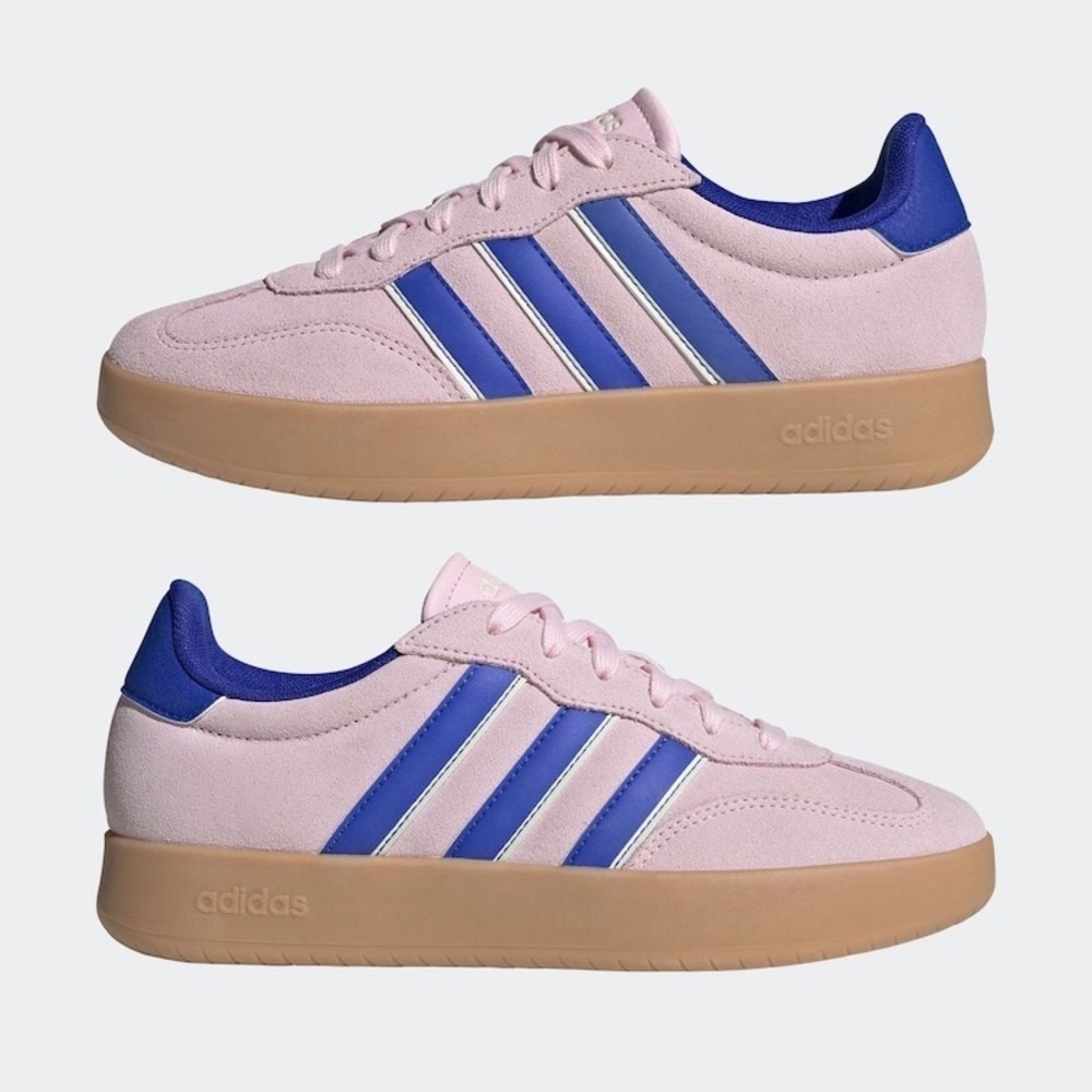 Adidas originals Women's BARREDA Sneakers Clear Pink / Lucid Blue / Gum Sz 8
